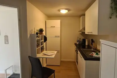 Küche/Küchenzeile in der Unterkunft Ferienwohnung bei Lübeck