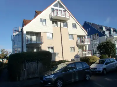 Das Gebäude in dem sich die Ferienwohnung befindet