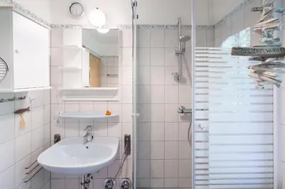 Ein Badezimmer in der Unterkunft Gorch-Fock-Park App 32 Stranddüne