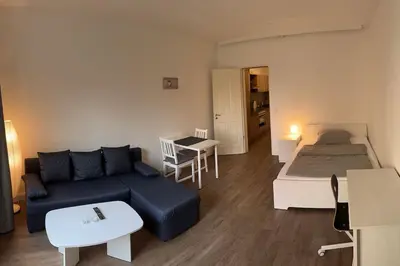 Ein Sitzbereich in der Unterkunft Charmante Wohnung in Uni Nähe