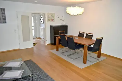 Ein Sitzbereich in der Unterkunft Exklusives Appartement Großzügig & topmodern