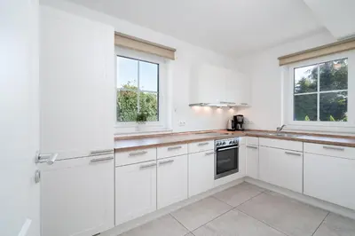 Küche/Küchenzeile in der Unterkunft Land Idyll Warnsdorf - Wohnung 
