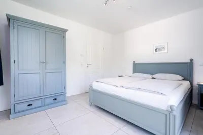 Ein Bett oder Betten in einem Zimmer der Unterkunft Land Idyll Warnsdorf - Wohnung 