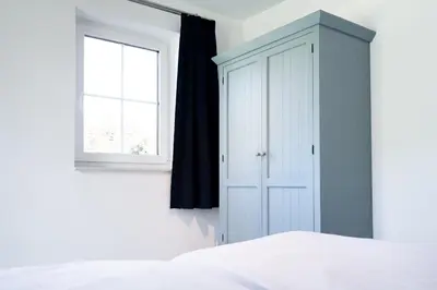 Ein Bett oder Betten in einem Zimmer der Unterkunft Land Idyll Warnsdorf - Wohnung 