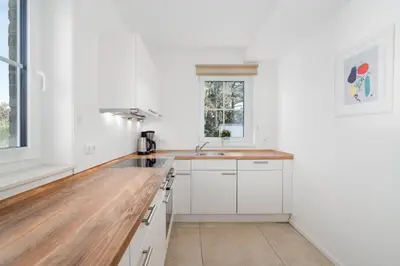 Küche/Küchenzeile in der Unterkunft Land Idyll Warnsdorf - Wohnung 