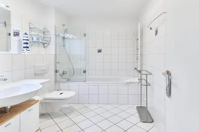 Ein Badezimmer in der Unterkunft Residenz Johannsens Ap B13