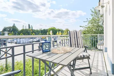 Ein Balkon oder eine Terrasse in der Unterkunft Residenz Johannsens Ap B13