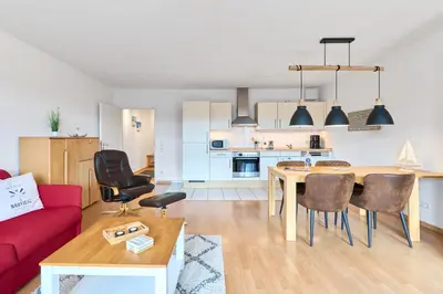Küche/Küchenzeile in der Unterkunft Residenz Johannsens Ap B12