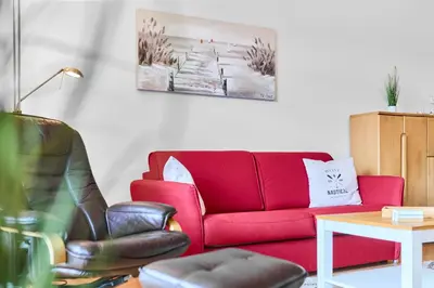Ein Sitzbereich in der Unterkunft Residenz Johannsens Ap B12