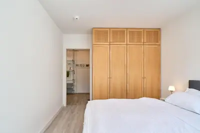 Ein Bett oder Betten in einem Zimmer der Unterkunft Residenz Niendorf Apartment 23