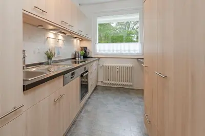 Küche/Küchenzeile in der Unterkunft Cozy Ankerplatz 61