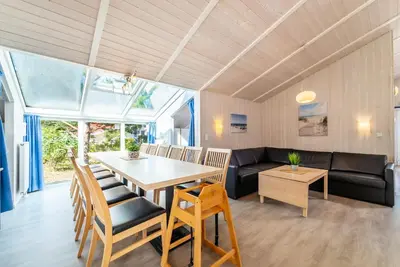 Ein Sitzbereich in der Unterkunft Strandblick - Dorf 1 Ferienhaus 09