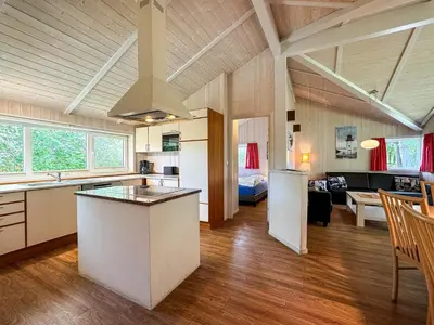 Küche/Küchenzeile in der Unterkunft Strandblick - Dorf 1 Ferienhaus 04