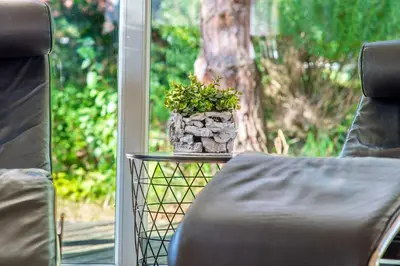 Ein Garten an der Unterkunft Strandblick - Dorf 1 Ferienhaus 17