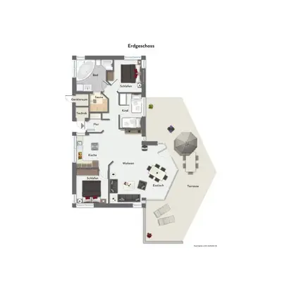 Grundriss der Unterkunft Strandblick - Dorf 1 Ferienhaus 11