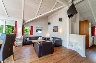 Ein Sitzbereich in der Unterkunft Strandblick - Dorf 1 Ferienhaus 11