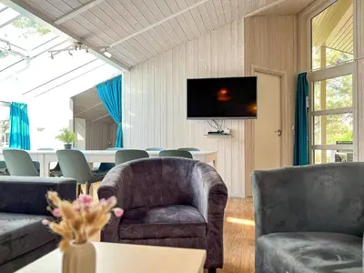 TV/Unterhaltungsangebot in der Unterkunft Strandblick - Dorf 1 Ferienhaus 12