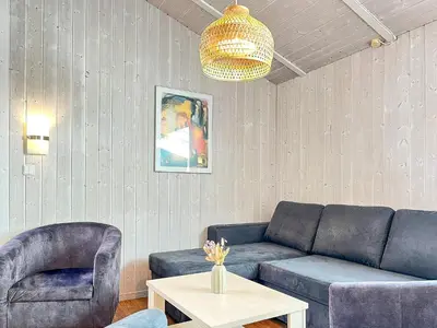Ein Sitzbereich in der Unterkunft Strandblick - Dorf 1 Ferienhaus 12