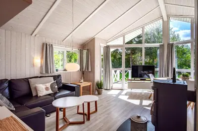 Ein Sitzbereich in der Unterkunft Strandblick - Dorf 1 Ferienhaus 08