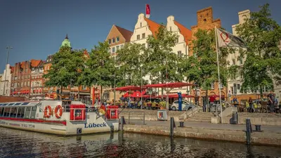 Blick auf einen Fluss in der Nähe der Ferienwohnung