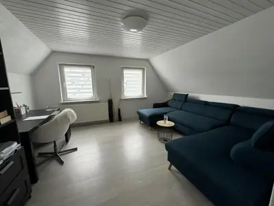 Ein Sitzbereich in der Unterkunft Ferienhaus Achterhus für Familien & Homeoffice