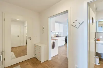 Ein Badezimmer in der Unterkunft Ferienwohnung Robbe Timmendorfer Strand