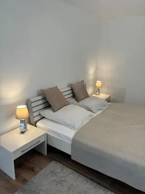 Ein Bett oder Betten in einem Zimmer der Unterkunft OstseeGlück