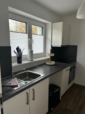 Küche/Küchenzeile in der Unterkunft OstseeGlück