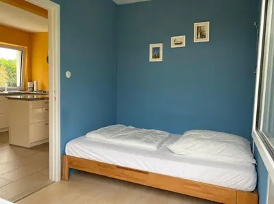 Ein Bett oder Betten in einem Zimmer der Unterkunft Ferienbungalow SOL