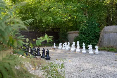 Ein Garten an der Unterkunft TimmenKoje App 290