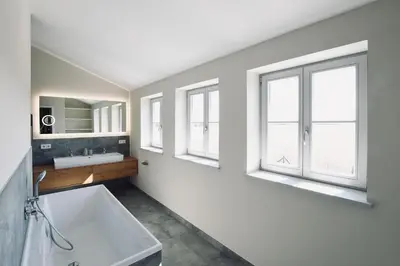 Küche/Küchenzeile in der Unterkunft Schöne Aussicht Rosenhagen Haus 5
