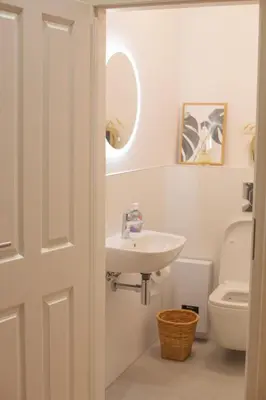 Ein Badezimmer in der Unterkunft Pindeck