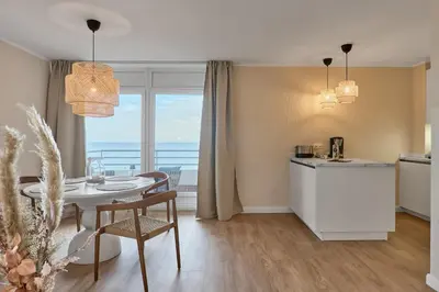 Küche/Küchenzeile in der Unterkunft Baltic Beach Haffkrug