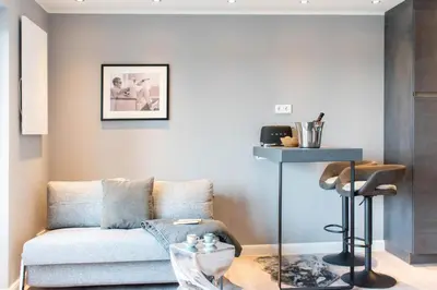 Ein Sitzbereich in der Unterkunft Ferienwohnung Ocean Drive 94 Scharbeutz - Appartement mit Meerblick