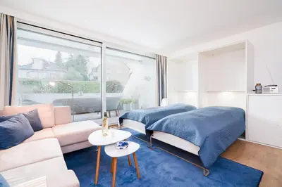Ein Bett oder Betten in einem Zimmer der Unterkunft Treibholz
