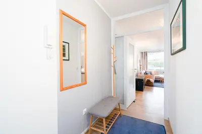 Ein Bett oder Betten in einem Zimmer der Unterkunft Treibholz