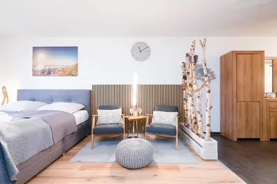 Ein Bett oder Betten in einem Zimmer der Unterkunft App Meerzeit