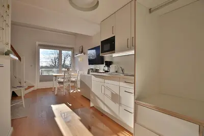 Küche/Küchenzeile in der Unterkunft Haus Miramar Treffert Appartement 36
