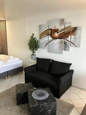 Ein Bett oder Betten in einem Zimmer der Unterkunft Meerblick Wolke 7