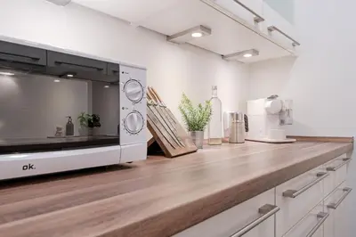 Küche/Küchenzeile in der Unterkunft Alte Bergstraße 11 Bude 7