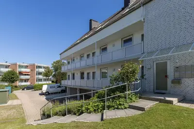 Das Gebäude in dem sich die Ferienwohnung befindet