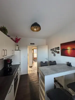 Küche/Küchenzeile in der Unterkunft Gemütliche Ostsee Oase, 3 Zimmer mit Balkon in Bad Schwartau