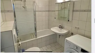 Ein Badezimmer in der Unterkunft Direkt am Strand in Scharbeutz