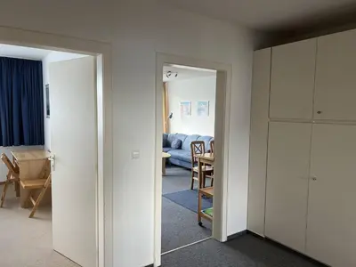 Ein Sitzbereich in der Unterkunft Direkt am Strand in Scharbeutz