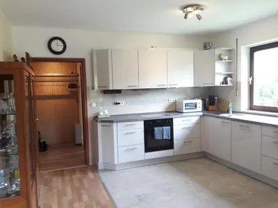 Küche/Küchenzeile in der Unterkunft Ferienwohnung Ostsee Appartement Kronacher