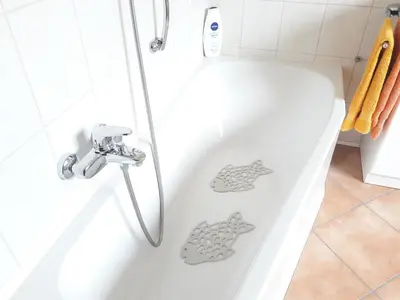 Ein Badezimmer in der Unterkunft Ferienwohnung Ostsee Appartement Kronacher