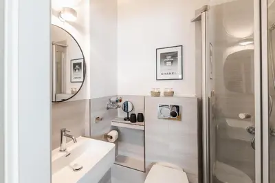 Ein Badezimmer in der Unterkunft Meerzeit