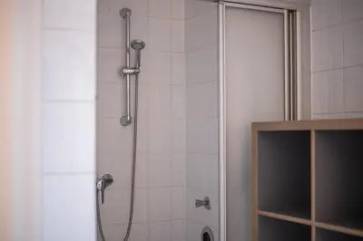 Ein Badezimmer in der Unterkunft Meerhafen