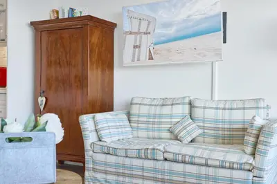 Ein Sitzbereich in der Unterkunft Apartment 604 Timmendorfer Strand Premium Plaza