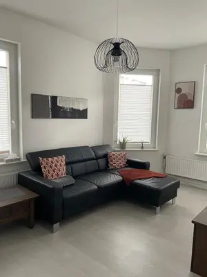 Ein Sitzbereich in der Unterkunft Apartment im Herzen von Lübeck